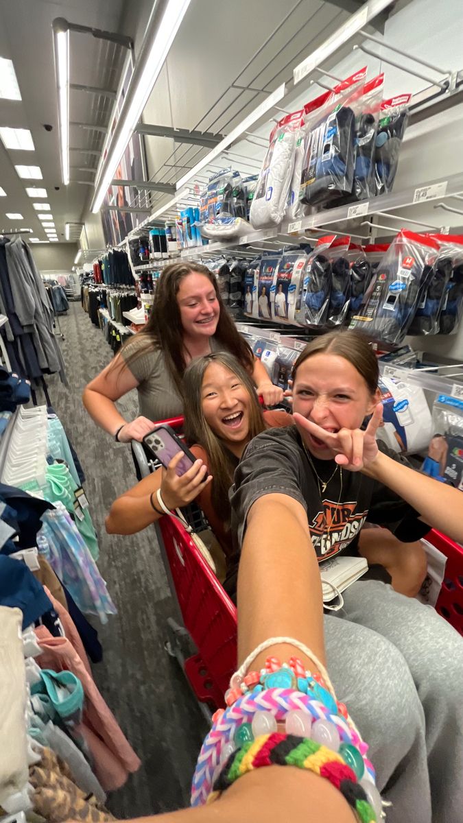 Friends shopping