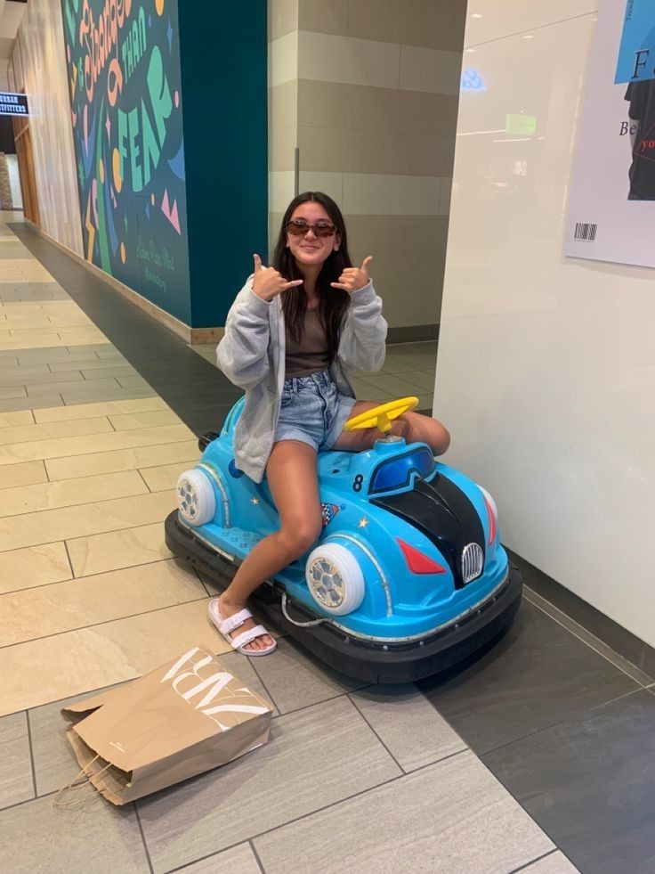 Creator on a bumper car
